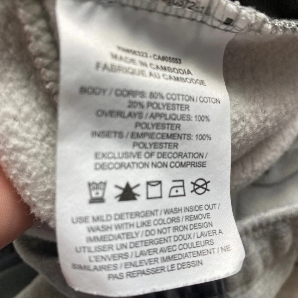 Nike Pants Sportswear Primary Fleece Joggers Mens L Gray Cotton Blend CT9758-063